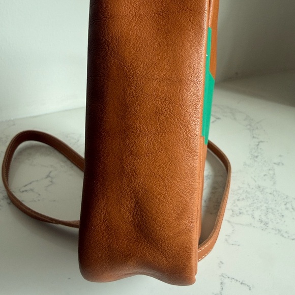 Clare V. Midi Sac Bag Green and Tan Color - Picture 9 of 16